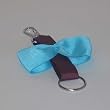 Bow Key Chain - Turquoise/Cappuccino