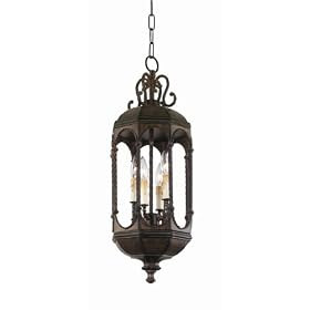 World Imports 7504-38 Bengal Bay 10 Diameter Iron Pendant, Iron Oxide