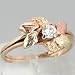 10K Black Hills Gold Diamond Wedding Ring Set - OldCities Estate Jewelry