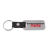 Chevrolet Camaro SS Chrome Leather Strap Key Chain / Fob 2010 2011