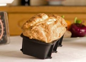 WellBake Professional Small Loaf Pan 7.5 x 3.5 x 2 Inches (1lb). Premium Quality Nonstick Silicone Bakeware + 10 Year Guarantee