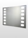 Illuminated Bathroom Mirror, 600 x 800mm, IP44 Rated with On/Off  Infra-Red Sensor and Shaver Socket