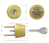 GOAL(ゴール) V18シリンダー TXタイプ　鍵 交換 取替え テール刻印34 GCY-239 TX/TDDゴールド色(つや消し)34～37mm(テール刻印34)