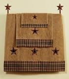 Star Junction Bath Towel 27"x50" Black Tan BD