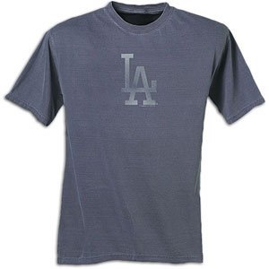 MLB Los Angeles Dodgers Adult Short Sleeve Pigment Dye Tee (Pigment Denim, X-Large)