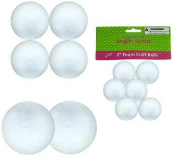 Foam Craft Balls (Assorted Sizes) Case Of 36
