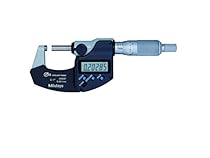 Mitutoyo 293-340-30 Digital Micrometer, Inch/Metric, Ratchet Thimble, 0-1
