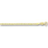 10k Yellow Gold Mariner Chain Bracelet - 7 Inch