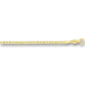 10k Yellow Gold Mariner Chain Bracelet - 7 Inch