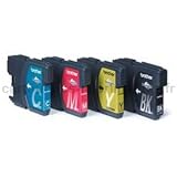 AC-Concept-Shop: 4 ORIGINAL Brother Cartridge LC985 ( 1x black,cyan,magenta,yellow). For this printers: MFC-J220, J265W, J410, J415W, DCP-J125, J515W