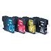 AC-Concept-Shop: 4 ORIGINAL Brother Cartridge LC985 ( 1x black,cyan,magenta,yellow). For this printers: MFC-J220, J265W, J410, J415W, DCP-J125, J515W