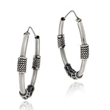 Sterling Silver Bali Hoops/Hoop Earrings