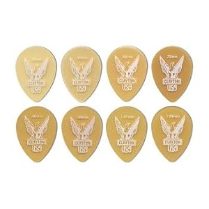 48 Clayton Ultem Tortoise Small Teardrop .45mm Picks by 