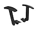 HON Network Arm Pack - Black Height and Width Adjustable Arms, Set of 2 (HVL289)
