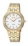 Seiko Solar Date Window White Dial Men's watch #SNE030