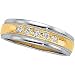 14K Two Tone Gold Diamond Duo Ring (0.20 ctw, G-H, SI1)