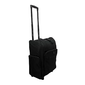 Alberta Black Fabric Trolley