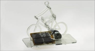 Childrens Toyshop  Toys : SOLAR POWERED PERSPEX BIKER KIT