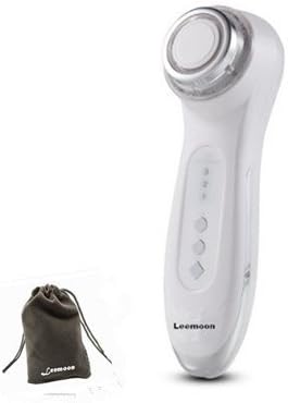 Leemoon Household Rechargeable LED Photon Ultrasonic RF Nutrition Lead in Micro Current Tender Skin Anti-aging Skin Rejuvenation (White)
