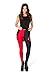 Ensasa Black Red Poker Digital Print Fashion Spandex Strechy Legging (One Size)