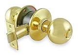 Battalion 1TPH7 Knob Lockset, Medium Duty, Brass, Privacy