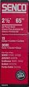 Senco DA25EPB 15 Gauge by 2-1/2 inch Length Bright Basic Brad Nail (3,000 per box)
