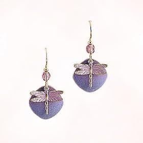 Jody Coyote Dragonfly Charm Earrings