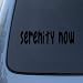 SERENITY NOW - Seinfeld - Vinyl Car Decal Sticker #1674 | Vinyl Color: Black