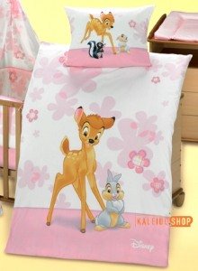 Bambi Linon Baby-Bettwäsche 100x135/40x60 100 % BW