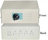 USB Data Switch 4 Way (4 x B type Female + 1 x A type Female)