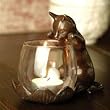 Peeking Cat with Votive