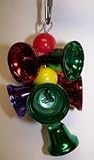 AC 051C Jingle Bells Colored 6in x 2in Medium Bird Toy