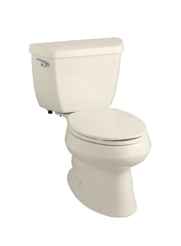 More information about Kohler K-3574-47 Wellworth Classic Elongated Toilet with Class Five Flushing Technology and Left-Hand Trip Lever, Almond
