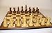 Sheesham/Boxwood Chessmen on a Hazelwood/Maple veneer board