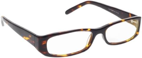 COMPUTER GLASSES WITH CLEAR POLYCARBONATE DOUBLE SIDED ANTI-REFLECTIVE COATING, SCRATCH COATING AND UV PROTECTION - TORTOISE PLASTIC FRAME - 54-16-135
