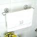 Towel Bar - Attaches With Suction Cups (Silver) (2.7"H x 21.6"W x 6.3"D)