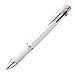 Zebra Clip-on multi 1000S Multifunctional Pen, 4 Color 0.7 mm Ballpoint and 0.5 mm Mechanical Pencil, White Barrel (B4SA3-W)