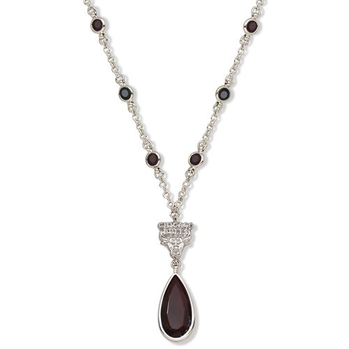 Logoart Chicago Bulls Crystal Necklace