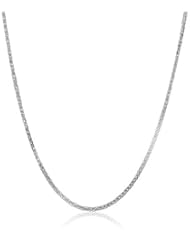 18k Gold D-Cut Wheat Chain Necklace
