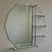 Octagon Bathroom Mirror With Shelves