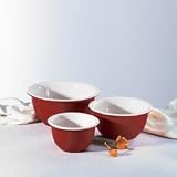 Corningware Colors 3-pc Bowl Set, Cherry Corningware Colors 3-pc Bowl Set, Cherry