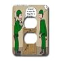 Londons Times Health and Vanity Trends Cartoons - Top Al Queda Complaint - Light Switch Covers - 2 plug outlet cover