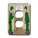 Londons Times Health and Vanity Trends Cartoons - Top Al Queda Complaint - Light Switch Covers - 2 plug outlet cover