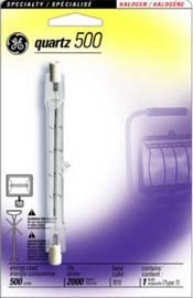 Tools: GE Halogen 120 Volt Bulb, 500 Watts