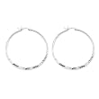 FOJO's Diamond Cut Hoop Earrings
