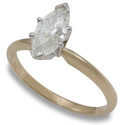 10x5mm Marquise Moissanite Solitaire