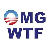 OMG WTF anti obama bumper sticker decal