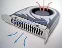 Leistungsstarker Gehäuse Entlüfter Slotlüfter System Slot Lüfter PCI ISA Gehäuselüfter ttc-003 für einen Slot