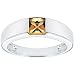 14k Solid Gold Cartier Tank Square Citrine Ring (1.00 ct.tw.)