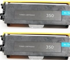 2 X Compatible with Brother TN350 Compatible Toner Cartridge for use with Brother HL-2040, HL-2070N, FAX-2820, FAX-2920, MFC-7220, MFC-7225n, MFC-7420, MFC-7820n, DCP-7020 Printers - Black